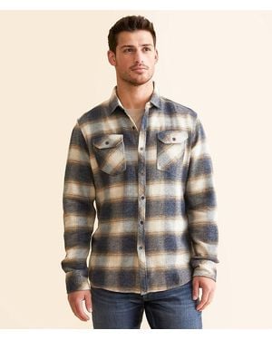 Outpost Makers Flannel Athletic Shirt - Brown