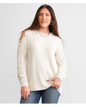 BKE Brushed Top - White