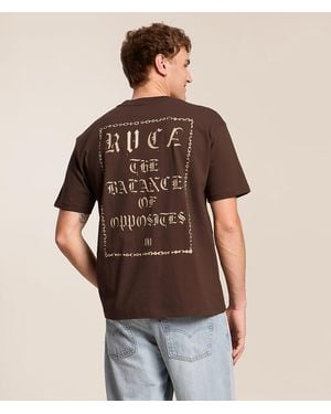 RVCA Dark Link T-Shirt - Brown