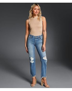 Buckle Black Fit No. 53 Cropped Straight Stretch Jean - Blue