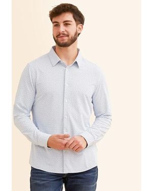 7 Diamonds Pesaro Stretch Shirt - Gray