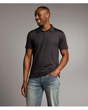 BKE Marled Performance Polo - Gray