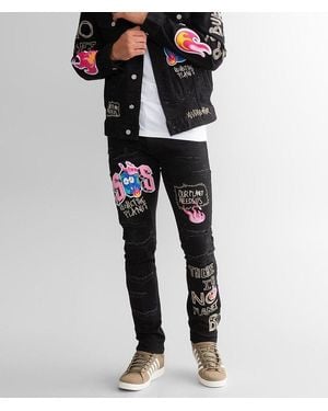 First Row Future Straight Stretch Jean - Black