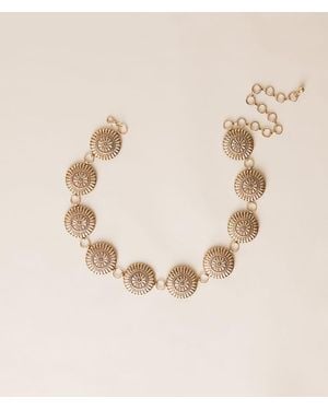 BKE Circle Chain Belt - Natural