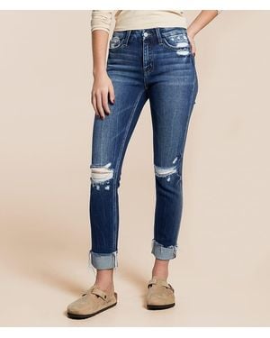 Flying Monkey Mid-Rise Ankle Skinny Stretch Jean - Blue