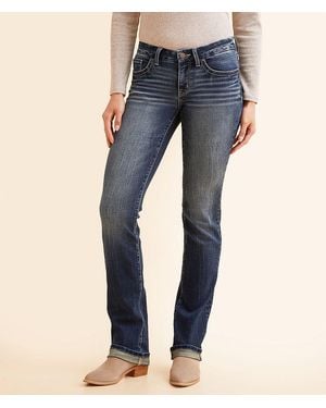 BKE Stella Straight Stretch Cuffed Jean - Blue