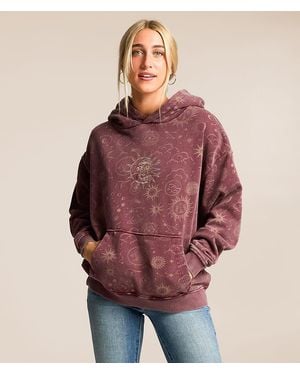 Modish Rebel Mystic Rising Hooded Sweatshirt - Red