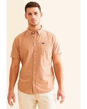 RVCA That'Ll Do Dobby Shirt - Brown
