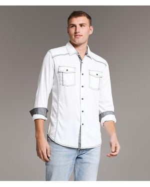 BKE Embroidered Standard Shirt - White