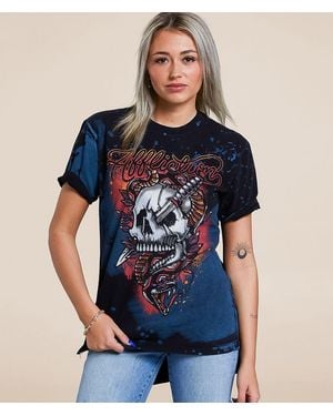 Affliction Glory Trust Oversized T-Shirt - Blue