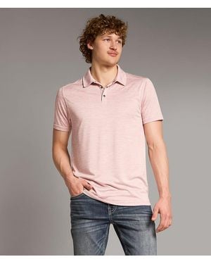 BKE Marled Performance Polo - Gray