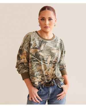 Gilded Intent Camo Print T-Shirt - Brown