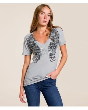 Affliction Medallion T-Shirt - Blue