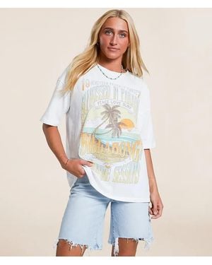 Billabong Sunset Mindset Oversized T-Shirt - White