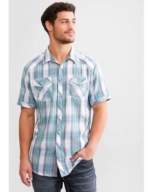 BKE Plaid Athletic Shirt - Blue