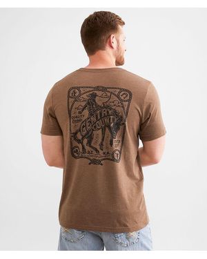 Gentry County Western Rider T-Shirt - Brown