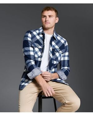 Outpost Makers Standard Flannel Shirt - Blue
