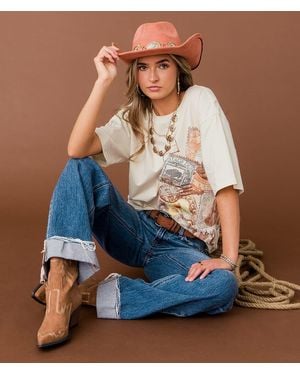 Sterling & Stitch Postage Stamp T-Shirt - Blue