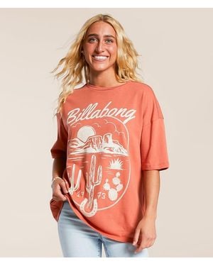 Billabong Sol Shine Oversized T-Shirt - Orange