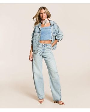 Levi's Premium Baggy Dad Barrel Rhinestone Jean - Blue