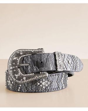 BKE Glitz Leather Belt - Gray