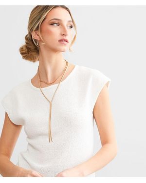 emory park Open Back Sweater - White