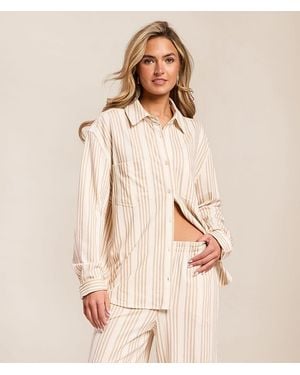 Z Supply Reece Striped Shirt - Natural