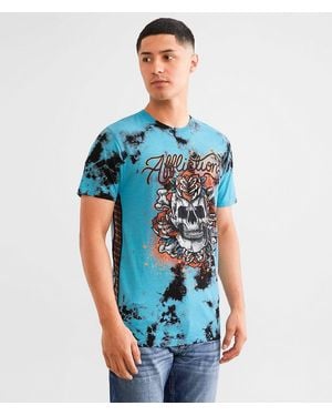 Affliction Club Dagger T-Shirt - Blue