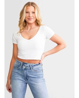 Z Supply Kallen Cropped Top - Blue