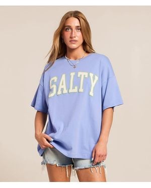 Modish Rebel Salty Oversized T-Shirt - Blue
