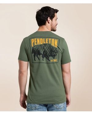 Pendleton Bison Stamp T-Shirt - Green