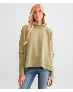 BKE Mock Neck Dolman Top - Natural