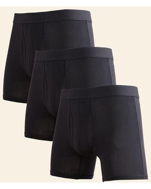 BKE 3 Pack Performance Stretch Boxer Briefs - Black