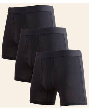 BKE 3 Pack Performance Stretch Boxer Briefs - Black