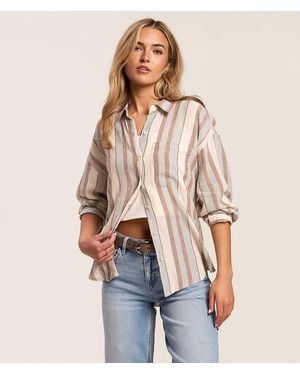 Z Supply The Perfect Striped Shirt - Natural
