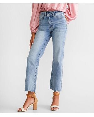 Willow & Root The Cropped Rise Up Jean - Blue