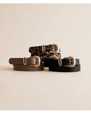 BKE 3 Pack Belt Set - Natural