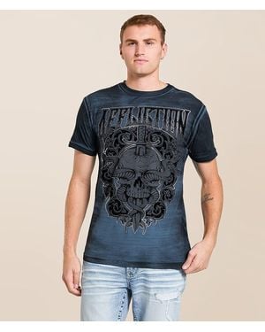 Affliction Distressed Mind T-Shirt - Blue