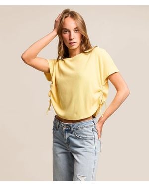 FITZ + EDDI Cinch Tie Cropped Top - Multicolor