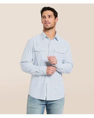 Gentry County Western Athletic Performance Stretch Shirt - White