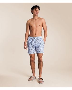 Tropical Bros Michelob Ultra Swim Trunks - Blue