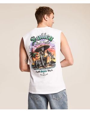 Sullen Too Lit Tank Top - White