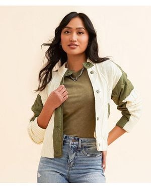 Open SZN Pieced Jacket - Brown