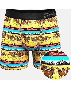 Shinesty The Wild Stallions Stretch Boxer Briefs - Blue