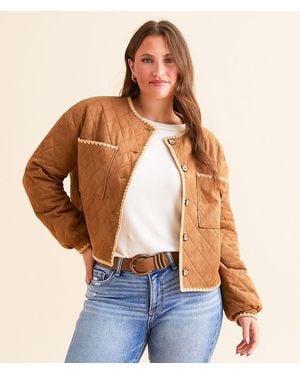 Miss Me Quilted Jacket - Blue