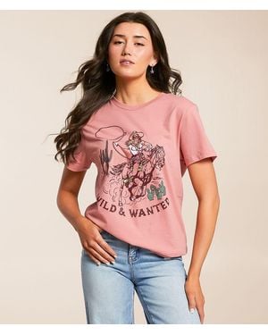Ariat Western Pulp Boyfriend T-Shirt - Red