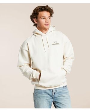 Fieldstone Camo Badge Hooded Sweatshirt - White