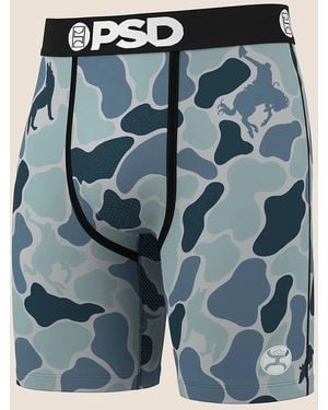 PSD x Hooey;PSD;Hooey Psd X Hooey Critter Camo Stretch Boxer Briefs - Blue