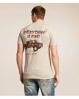 Troll Co. Everything Is Fine T-Shirt - Natural