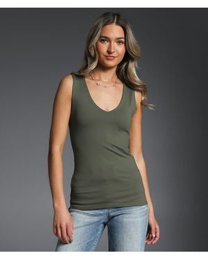 Buckle Black Shaping & Smoothing Tank Top - Green
